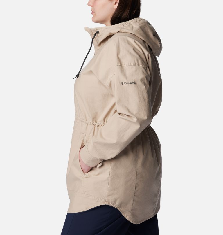 Women's Sage Lake Long Lined Jacket - Plus Size, Color: Ancient Fossil, image 3