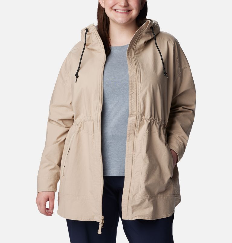 Women's Sage Lake Long Lined Jacket - Plus, Color: Ancient Fossil, image 6
