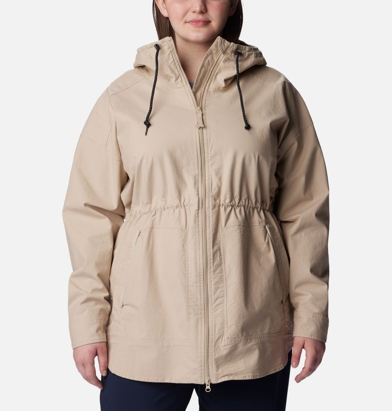 Women's Sage Lake Long Lined Jacket - Plus, Color: Ancient Fossil, image 1
