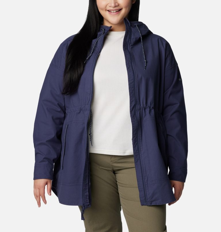 Women's Sage Lake Long Lined Jacket - Plus, Color: Nocturnal, image 6