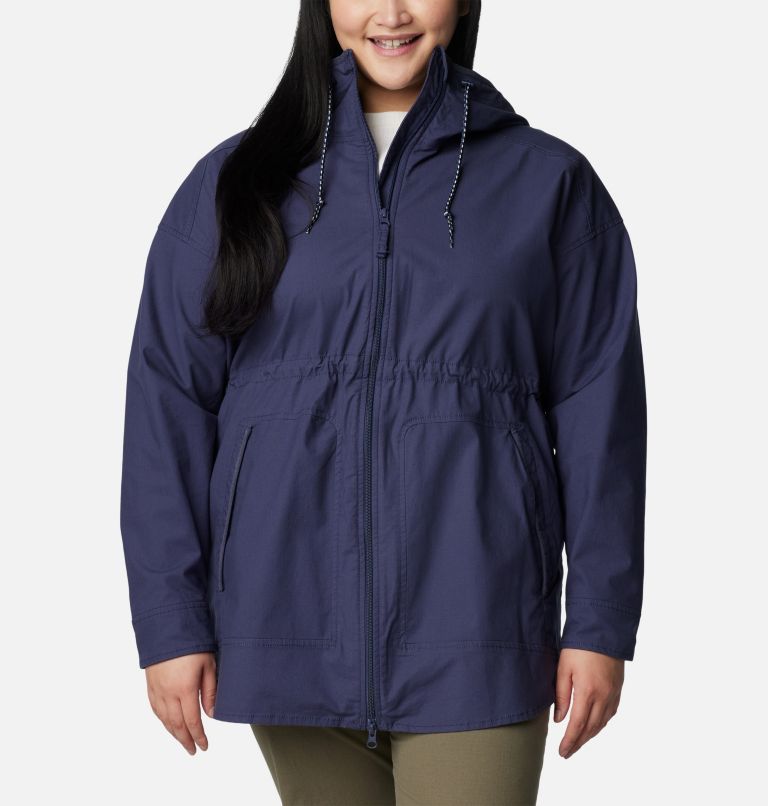 Thumbnail: Women's Sage Lake Long Lined Jacket - Plus, Color: Nocturnal, image 1
