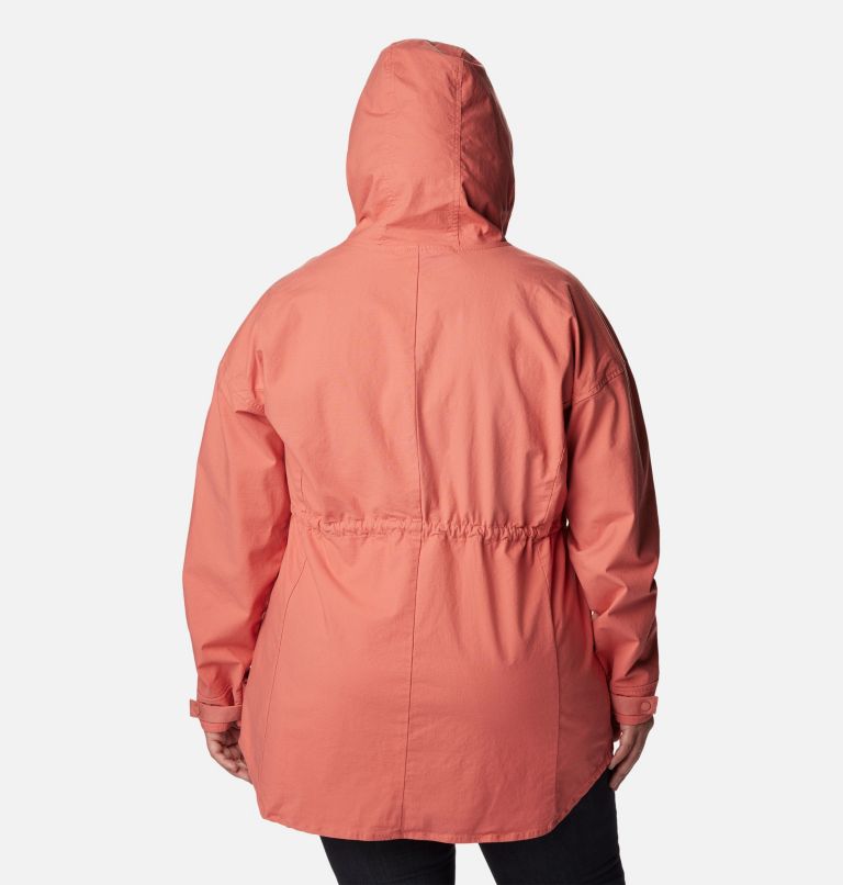 Women's Sage Lake Long Lined Jacket - Plus Size, Color: Dark Coral, image 2