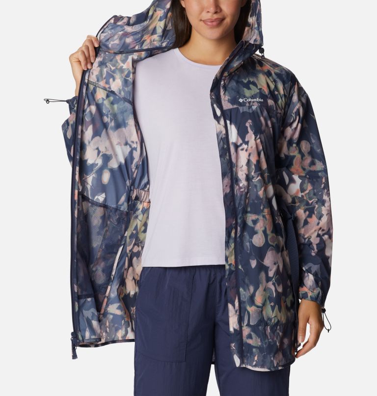 Thumbnail: Women’s Parkette Long Wind Jacket, Color: Nocturnal Impressions Print, image 5