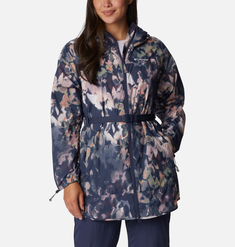 Women’s Parkette Long Wind Jacket, Color: Nocturnal Impressions Print, image 1