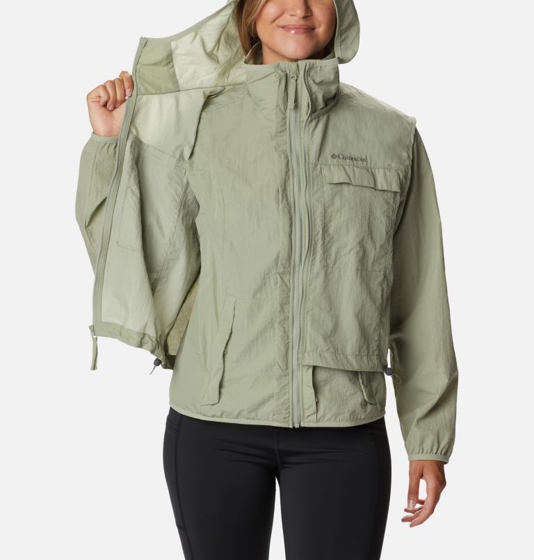 Thumbnail: Women's Spring Canyon Wind Interchange Jacket, Color: Safari, image 5