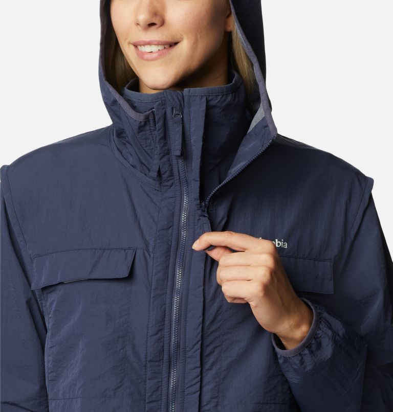 Thumbnail: Women's Spring Canyon Wind Interchange Jacket, Color: Nocturnal, image 7