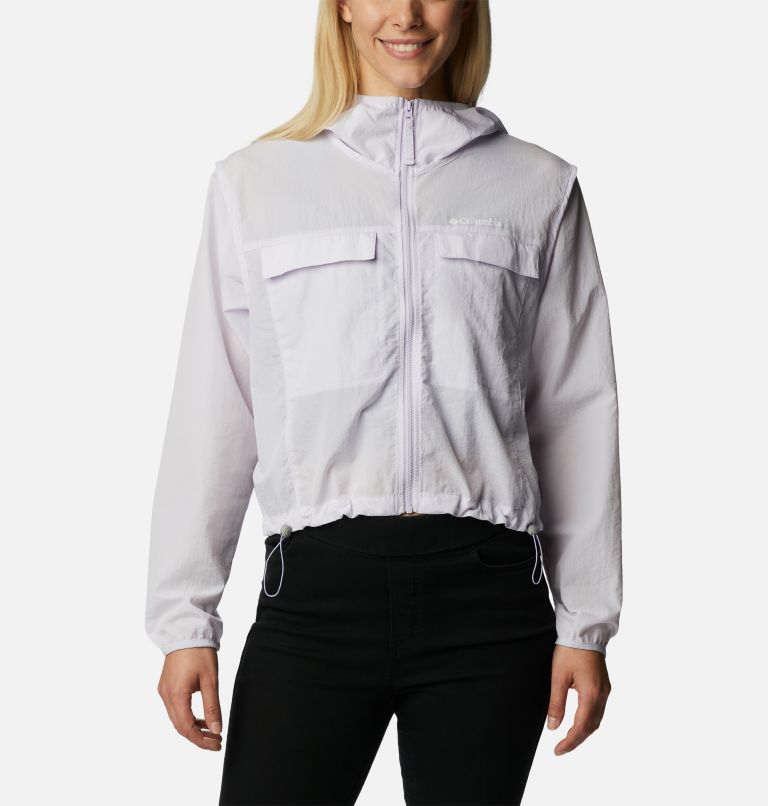 Women's Spring Canyon Wind Interchange Jacket, Color: Purple Tint, image 6