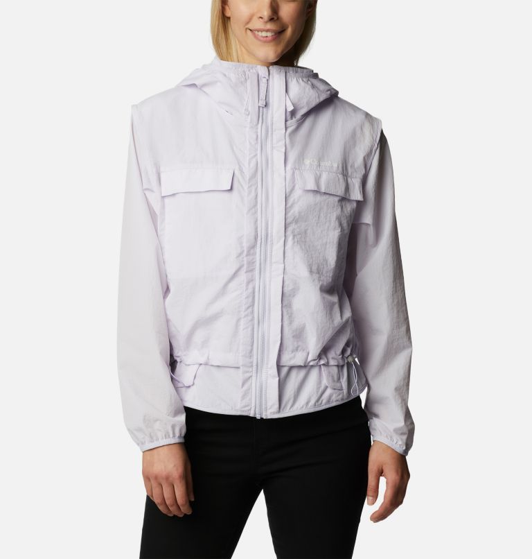 Thumbnail: Women's Spring Canyon Wind Interchange Jacket, Color: Purple Tint, image 1