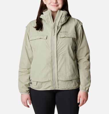 Columbia 1X Womens Blue Winter Jacket With Linear
