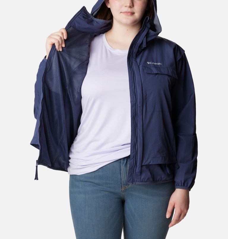 Thumbnail: Women's Spring Canyon Wind Interchange Jacket - Plus Size, Color: Nocturnal, image 5