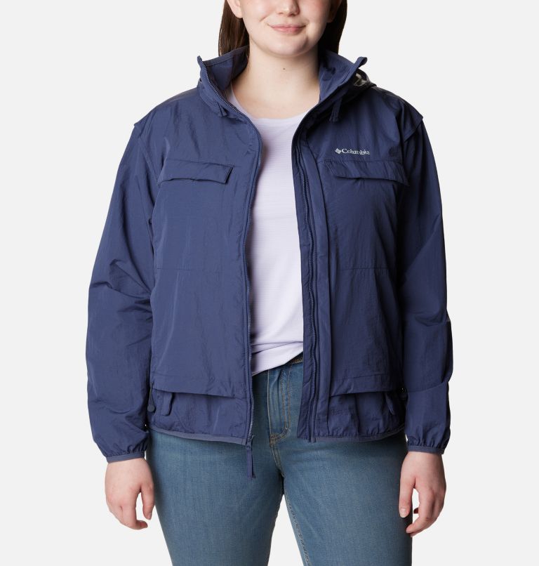 Thumbnail: Women's Spring Canyon Wind Interchange Jacket - Plus Size, Color: Nocturnal, image 11