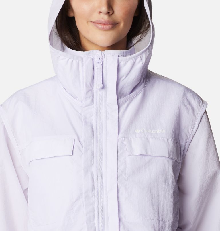 Thumbnail: Chaqueta Spring Canyon Wind 3-in-1 para mujer, Color: Purple Tint, image 4