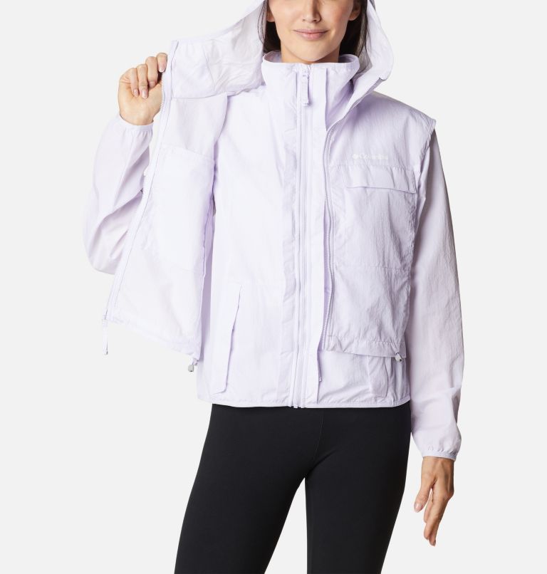 Thumbnail: Women's Spring Canyon Wind 3-in-1 Jacket, Color: Purple Tint, image 5