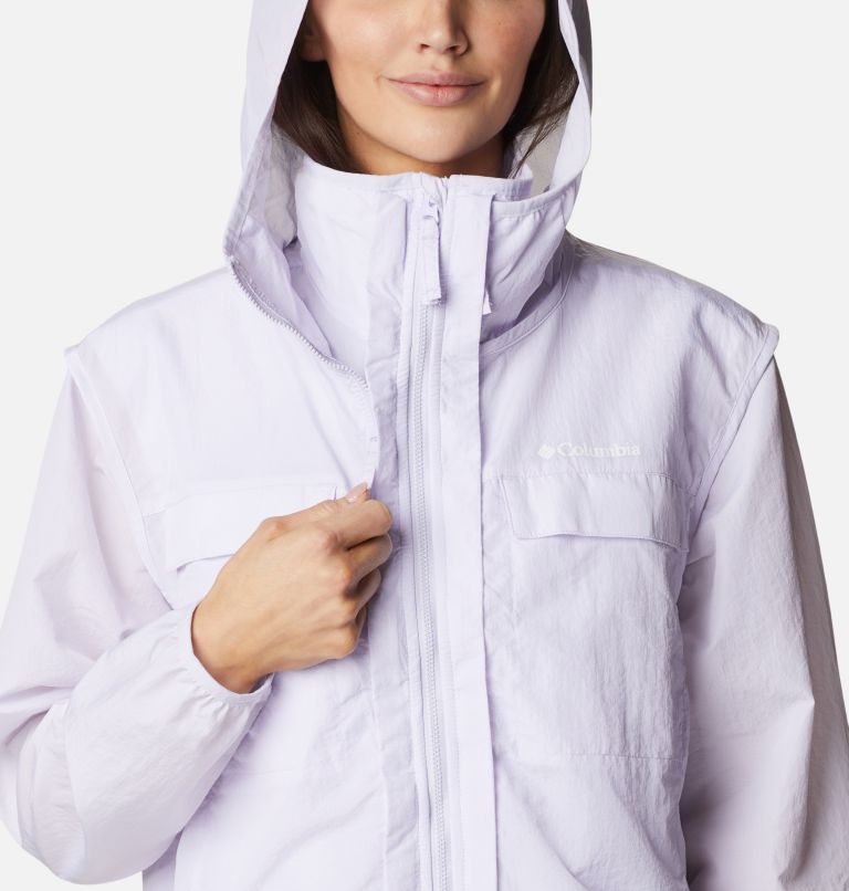 Thumbnail: Chaqueta Spring Canyon Wind 3-in-1 para mujer, Color: Purple Tint, image 6
