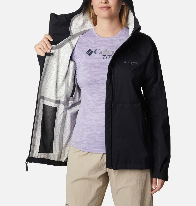 Women's Mazama Trail Waterproof Jacket, Color: Black, image 5