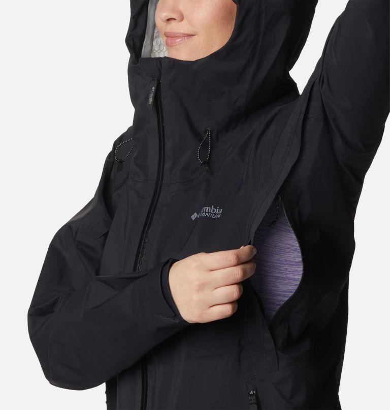 Women's Mazama Trail Waterproof Jacket, Color: Black, image 8