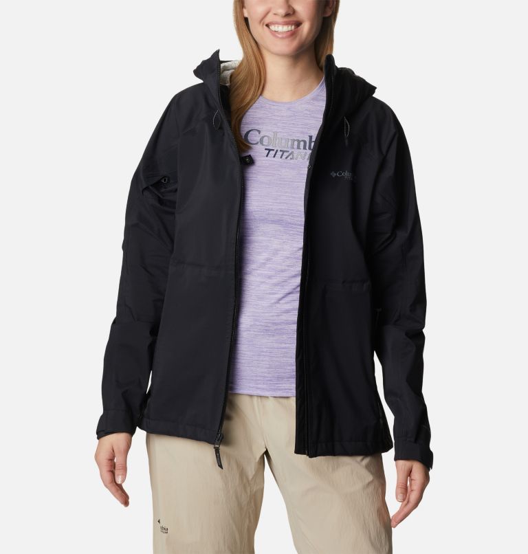 Thumbnail: Women's Mazama Trail Waterproof Jacket, Color: Black, image 10
