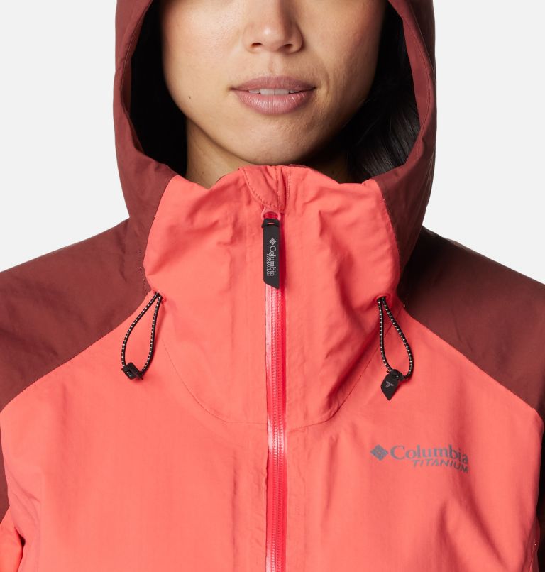 Women's Mazama Trail Waterproof Jacket, Color: Juicy, Spice, image 4