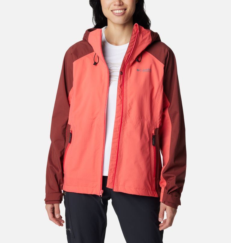 Women's Mazama Trail Waterproof Jacket, Color: Juicy, Spice, image 10
