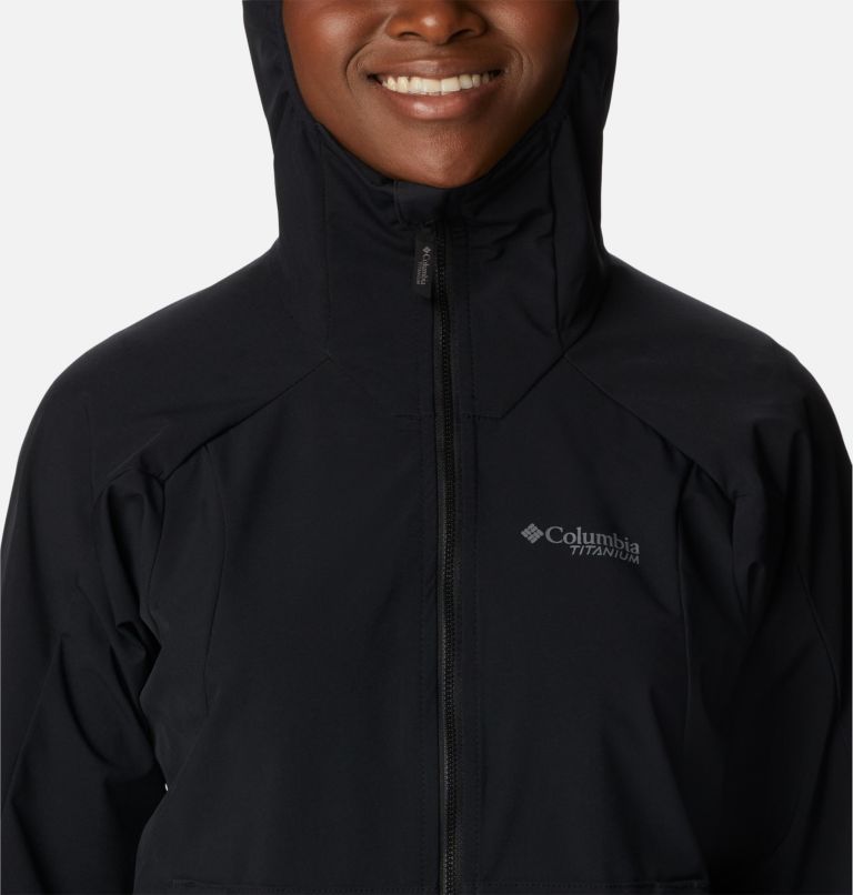 Women's Platinum Peak Softshell Jacket, Color: Black, image 4