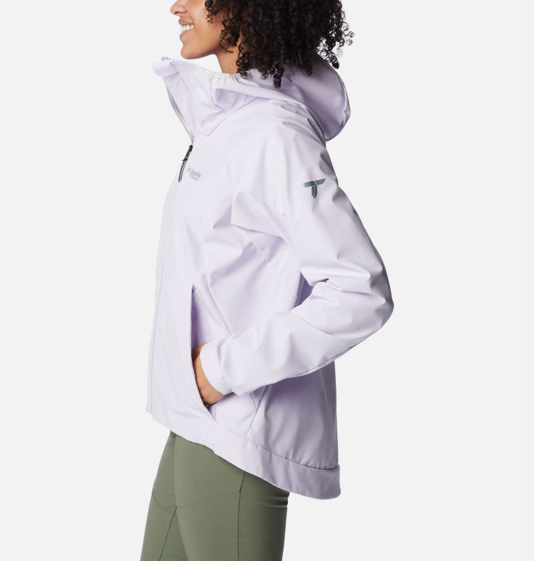 Women's Platinum Peak Softshell Jacket, Color: Purple Tint, image 3