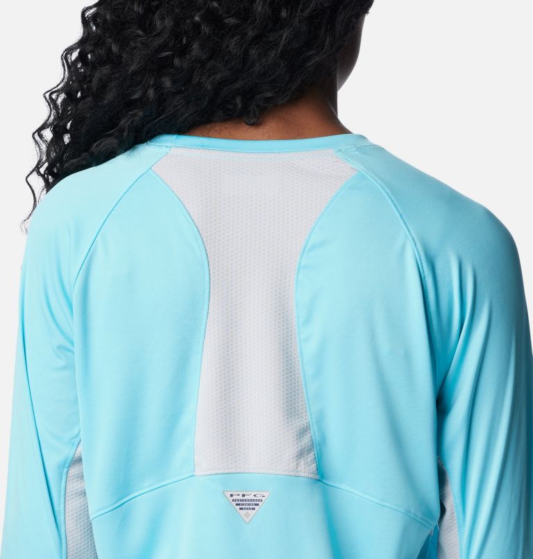 Chandail à manches longues aéré PFG Tidal Tee Femme, Color: Opal Blue, image 5