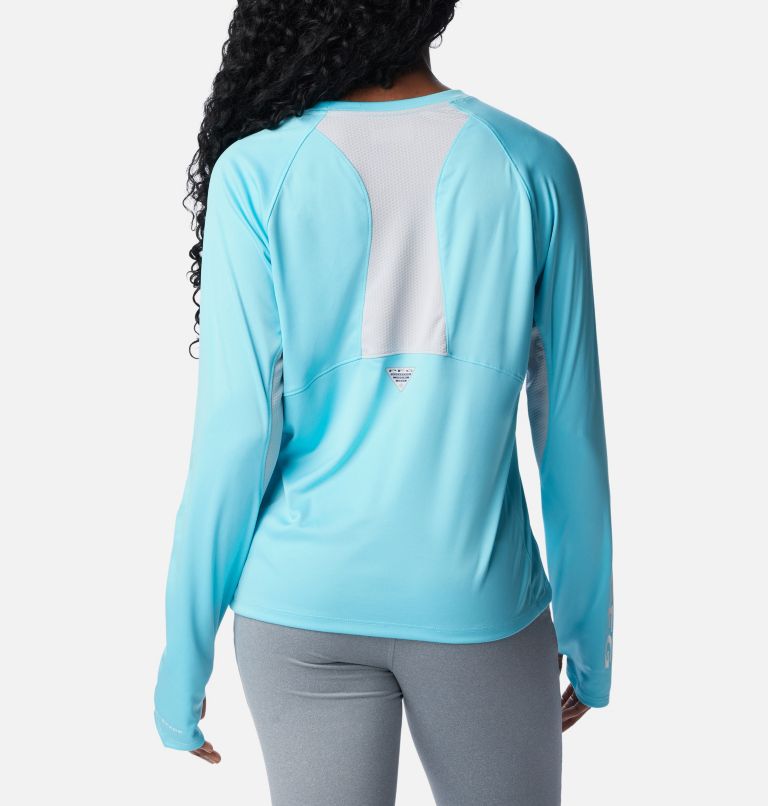 Chandail à manches longues aéré PFG Tidal Tee Femme, Color: Opal Blue, image 2