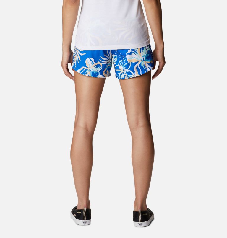 Women's PFG Super Tamiami Pull-On Shorts, Color: Blue Macaw Tropic Multilines, image 2