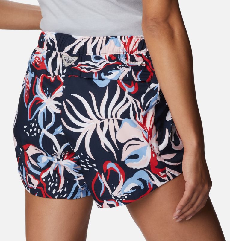 Women's PFG Super Tamiami Pull-On Shorts, Color: Collegiate Navy Tropic Multilines, image 5