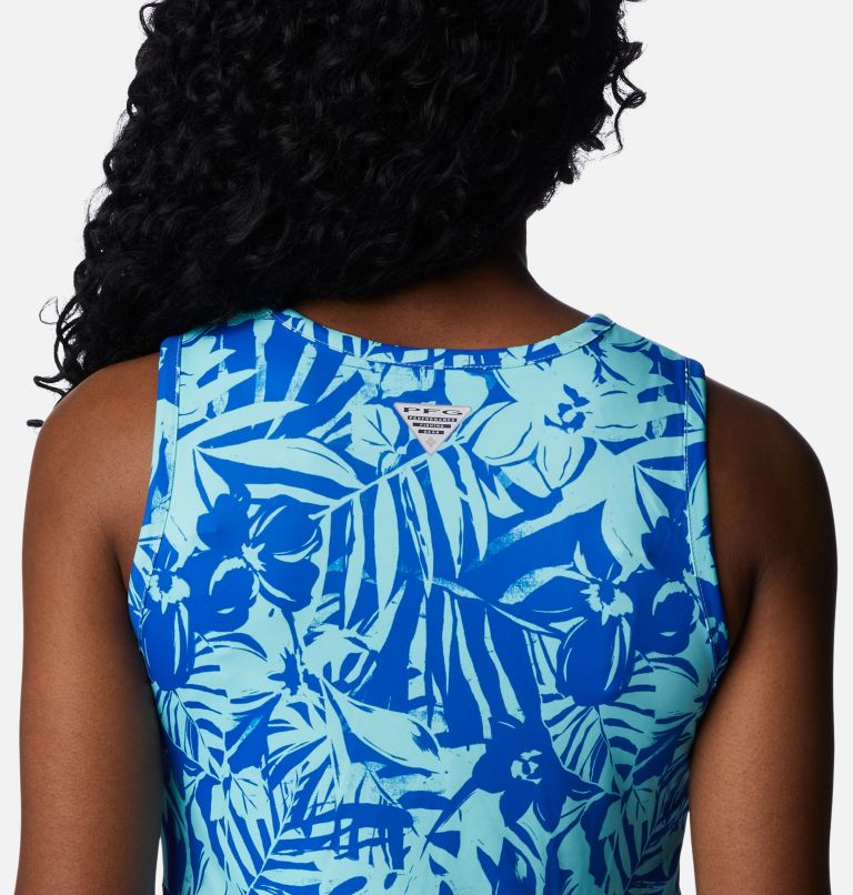 Thumbnail: Women's PFG Freezer Tank Dress, Color: Blue Macaw Palmtropics, image 5