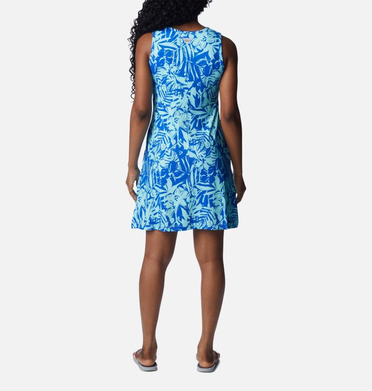 Women's PFG Freezer Tank Dress, Color: Blue Macaw Palmtropics, image 2