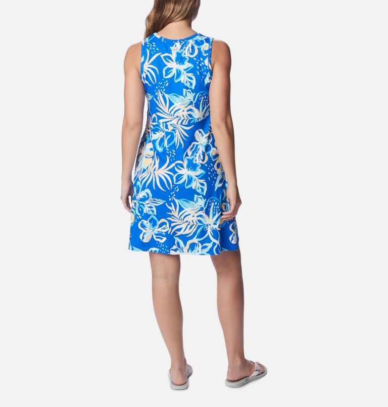 Thumbnail: Women's PFG Freezer Tank Dress, Color: Blue Macaw Tropic Multilines, image 2