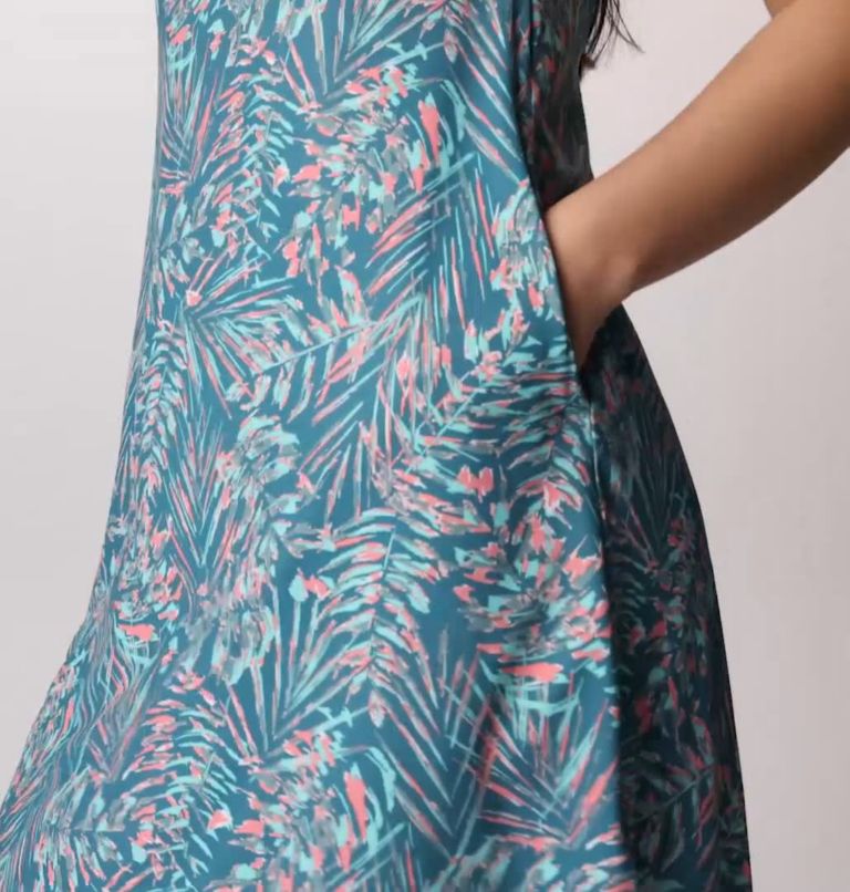 Women's PFG Freezer Tank Dress, Color: Canyon Blue Serenoa