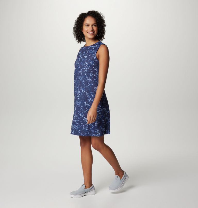 Women's PFG Freezer Tank Dress, Color: Nocturnal Winding Waters, image 4