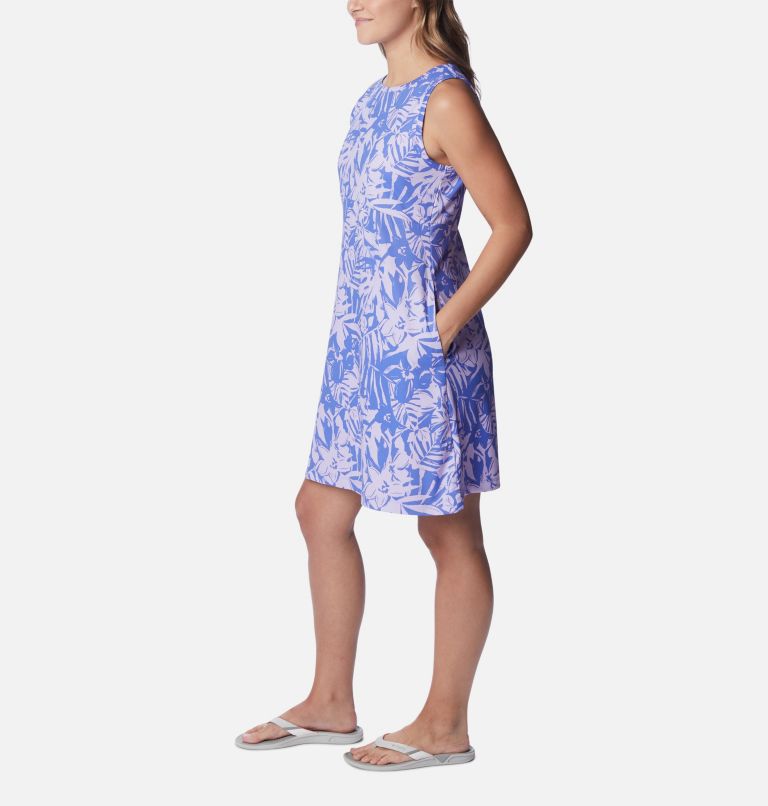 Thumbnail: Women's PFG Freezer Tank Dress, Color: Violet Sea Palmtropics, image 3