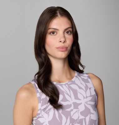 Women's PFG Freezer Tank Dress, Color: Shale Purple Broadleaf, image 16