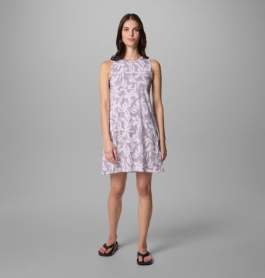 Women's PFG Freezer Tank Dress, Color: Shale Purple Broadleaf, image 13