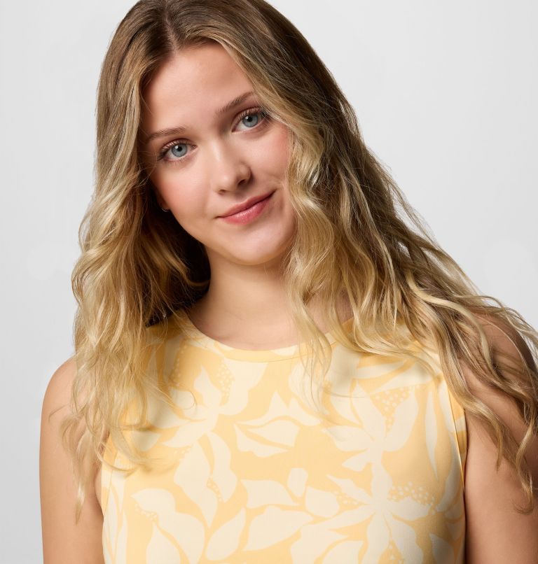 Women's PFG Freezer Tank Dress, Color: Cocoa Butter Broadleaf, image 4