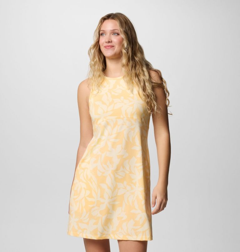 Women's PFG Freezer Tank Dress, Color: Cocoa Butter Broadleaf, image 6