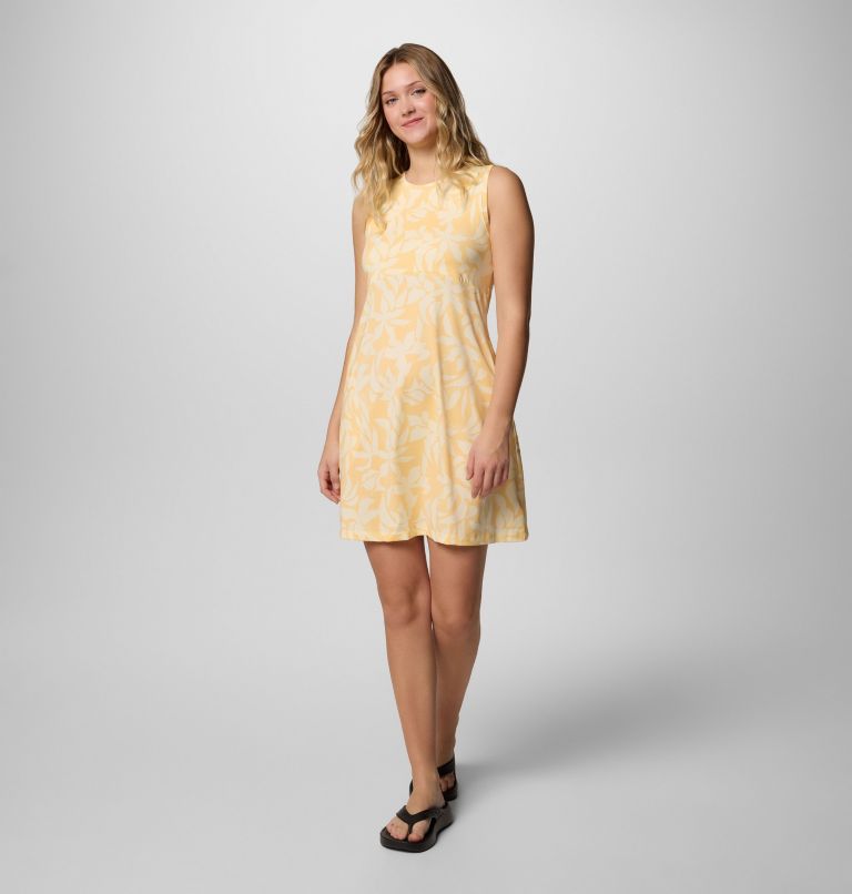 Women's PFG Freezer Tank Dress, Color: Cocoa Butter Broadleaf, image 1