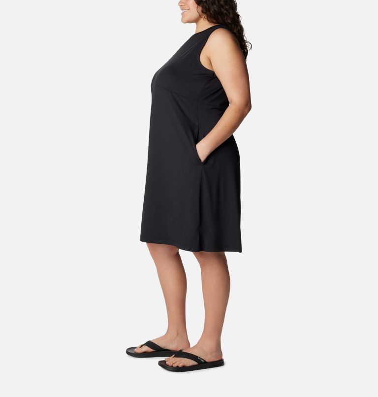 Women's PFG Freezer Tank Dress - Plus Size, Color: Black, image 3