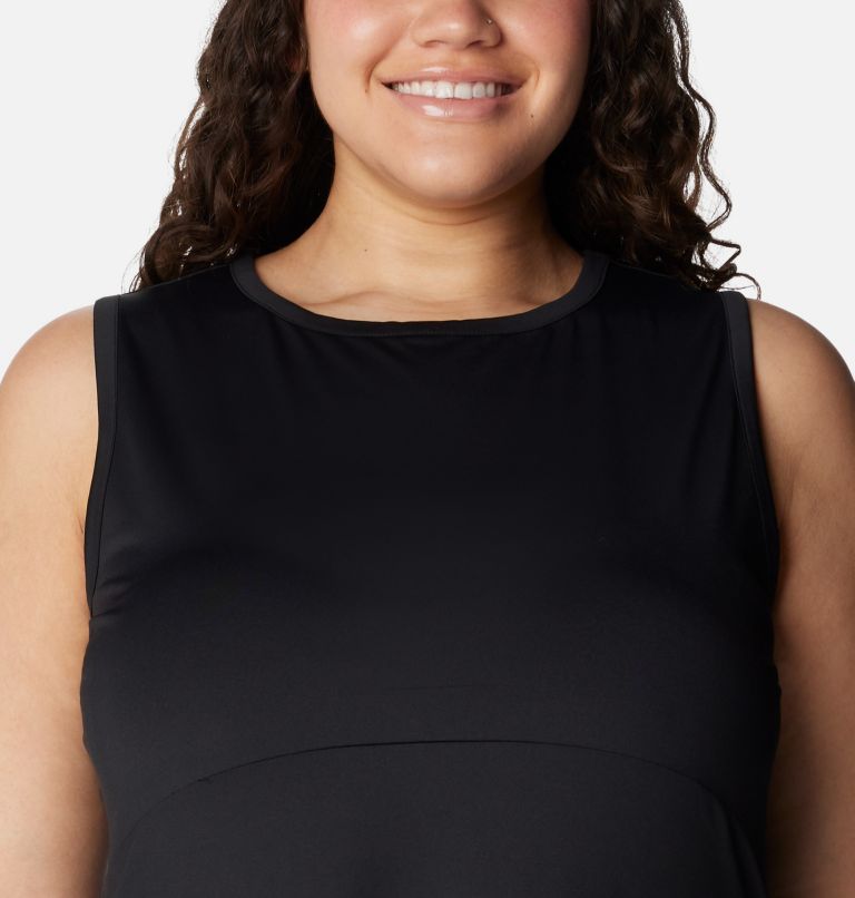 Women's PFG Freezer Tank Dress - Plus Size, Color: Black, image 4