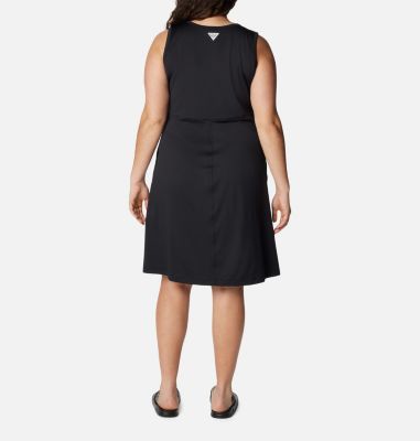 Women's PFG Freezer Tank Dress - Plus Size, Color: Black, image 18