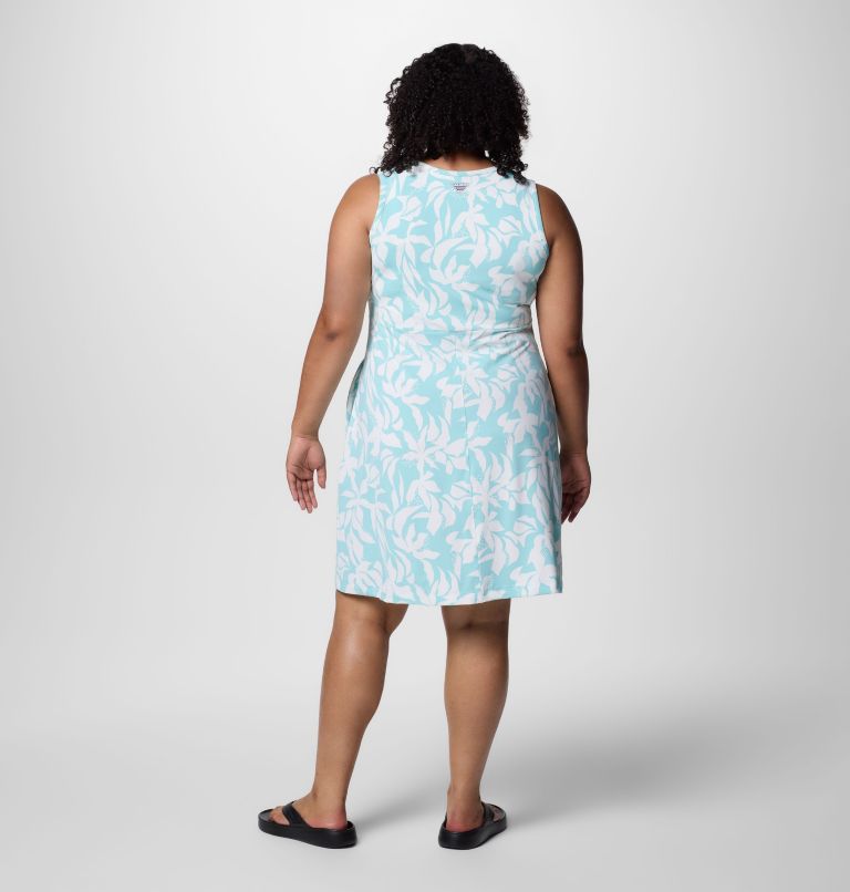 Women's PFG Freezer Tank Dress - Plus Size, Color: Spray Broadleaf, image 2