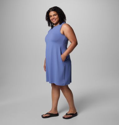 Women's PFG Freezer Tank Dress - Plus Size, Color: Bluebell, image 15