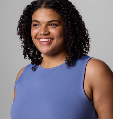 Women's PFG Freezer Tank Dress - Plus Size, Color: Bluebell, image 16