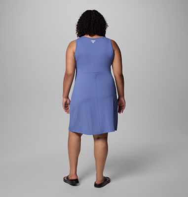 Women's PFG Freezer Tank Dress - Plus Size, Color: Bluebell, image 14
