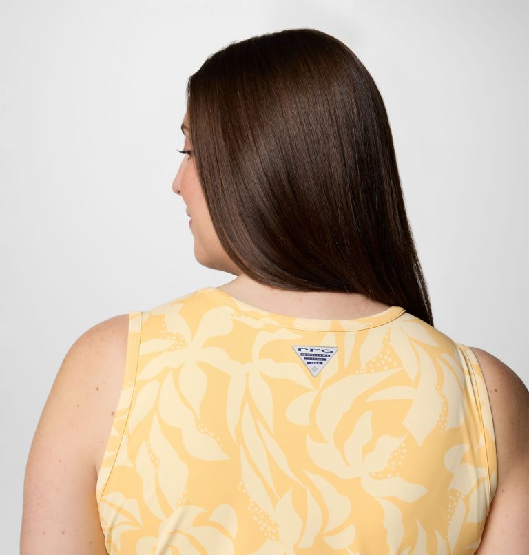 Women's PFG Freezer Tank Dress - Plus Size, Color: Cocoa Butter Broadleaf, image 5