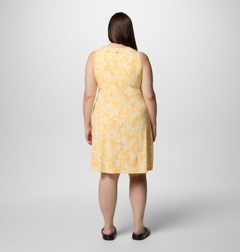 Women's PFG Freezer Tank Dress - Plus Size, Color: Cocoa Butter Broadleaf, image 2