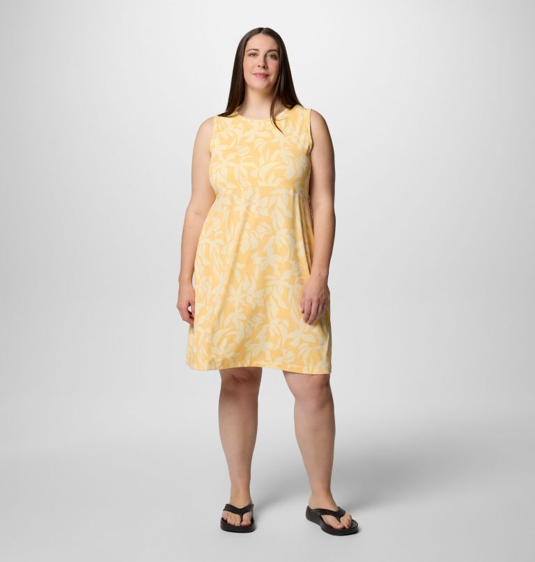 Women's PFG Freezer Tank Dress - Plus Size, Color: Cocoa Butter Broadleaf, image 1